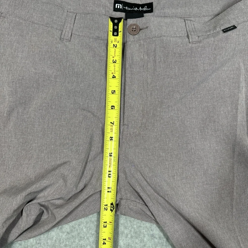 Travis Mathew Beck Men's Shorts 38 Gray Chino Stretch‎ Golf Beach Casual Boating